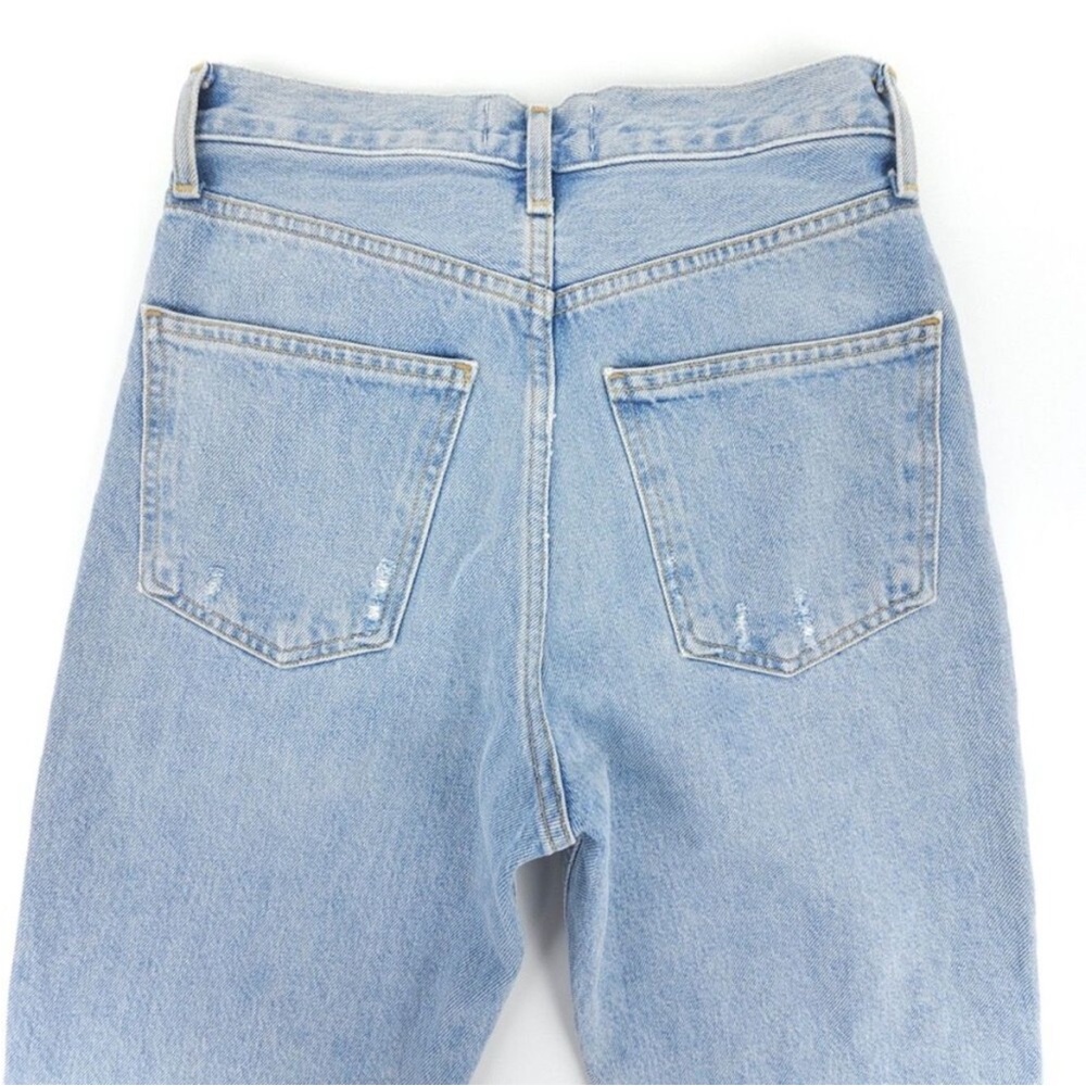 AGOLDE Lana Straight High Rise 90s Jean RipTide Light Denim Minimal Quiet Luxury - Picture 6 of 7